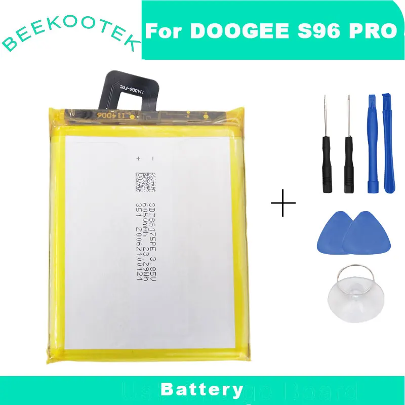 

New Original Doogee S96 pro Phone Battery 6350mAh For 6.22inch Doogee S96pro SmartPhone