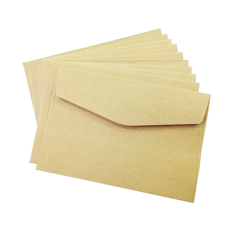 

100PCS/lot simple Kraft paper envelope 160*110mm gift wedding envelopes Window card envelope