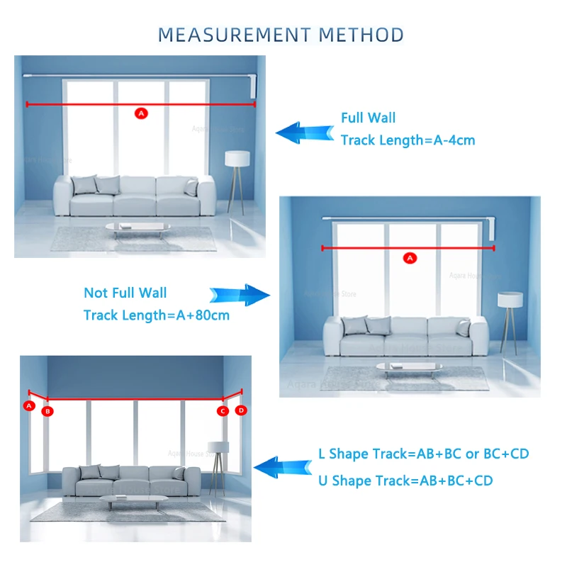 Smart Curtain Track Rails Electric Cornice for Curtains For Aqara B1 A1 Tuya Wifi Zigbee Motor Automatic Curtain Control System