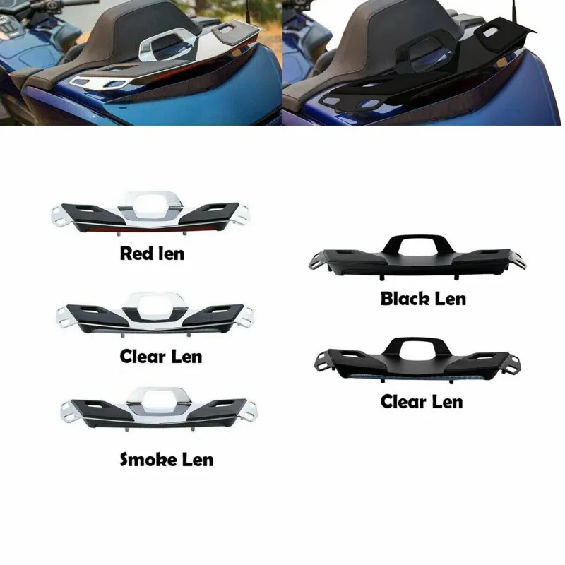 Tylny bagażnik motocyklowy z lampą hamowania LED do Honda Goldwing 1800 GL1800 2018-2020 2019