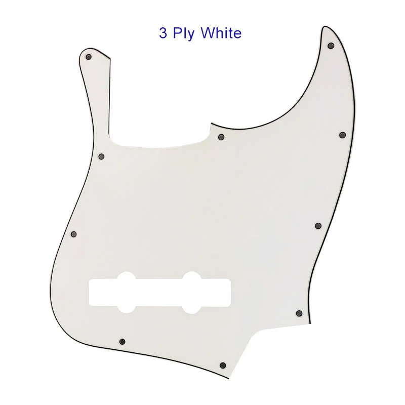 Xinyue Pickguard Customized - For 10 Hole Screws 5 String Jazz Bass Guitar Pickguard Scratch Plate Multicolor Choice