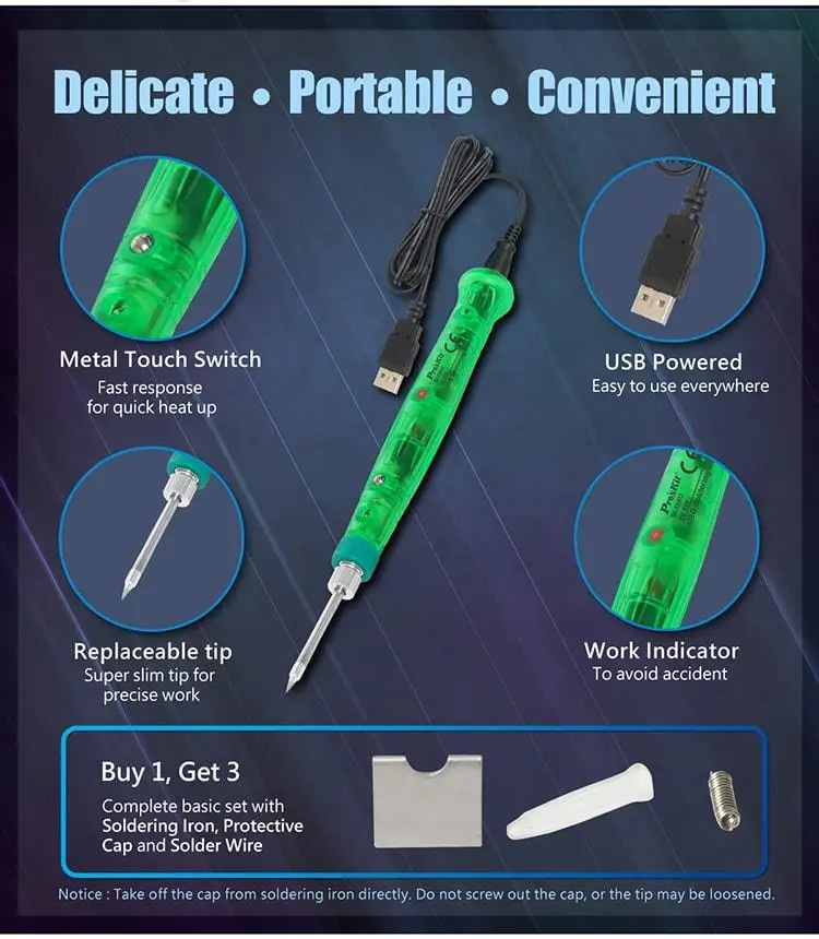 Proskit SI-168U/169U portable household USB soldering iron motherboard chip precision repair soldering iron