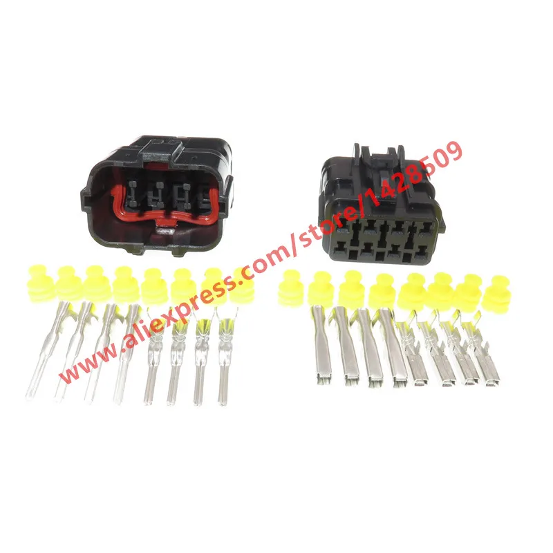 KET 10 Sets Kit 8 Pin MG640341 MG610339 Female Male Waterproof Electrical Wire Connector Plug Auto Connectors