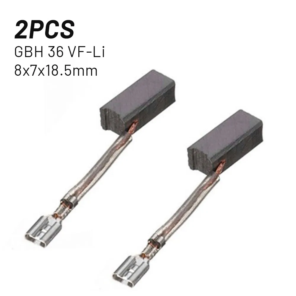 2Pcs 8x7x18.5mm Carbon Brush For Bosch GBH36V-LI GBH 36VF-LI GBH36 V SDS DRILLS H36 MA D35 Angle Grinder Electric Hammer Accs