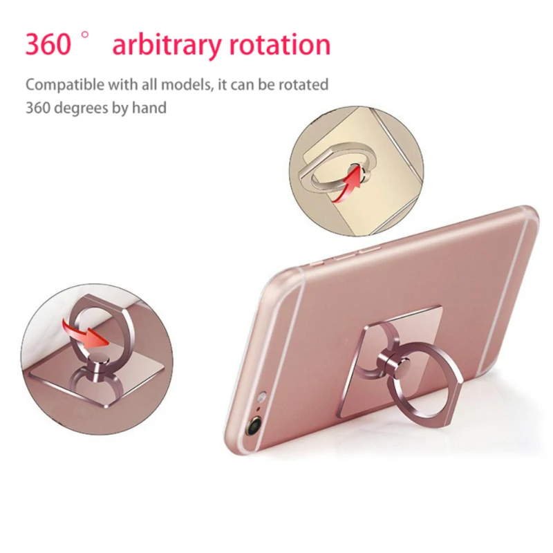 1/5/10pcs Cell Phone Ring Holder Stand Rotation Finger Ring Kickstand Universal Adjustable Mobile Phone Holder For Most Phone