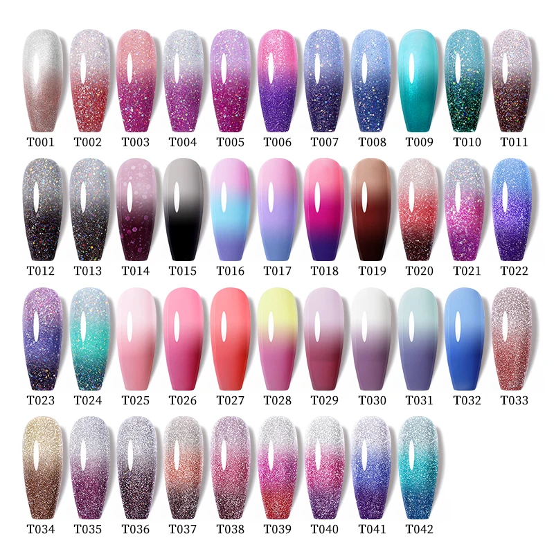 UR SUGAR Reflective Thermal Gel Nail Polish 7.5ml Semi Permanent Soak Off UV LED Gel Polish Nail Art Varnish For Manicure New