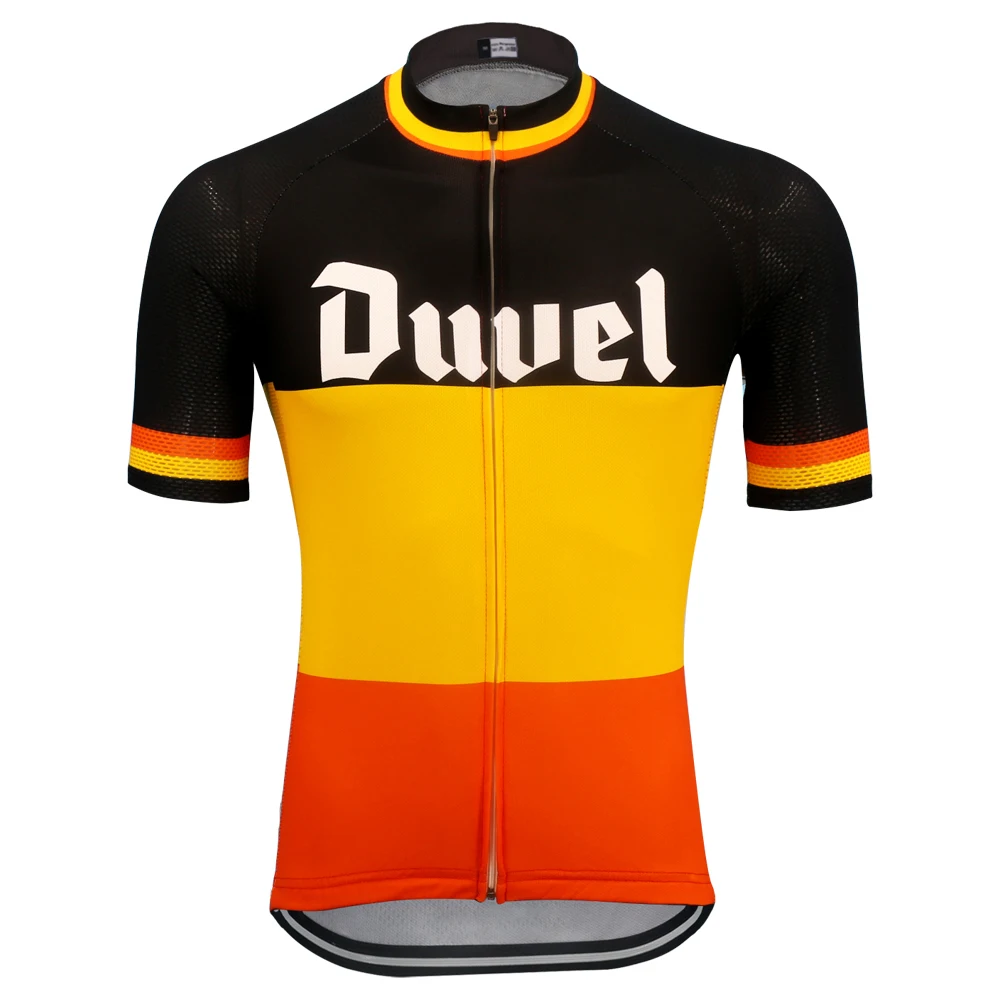 Retro Cycling Jersey Men's DUVEL bicycle jersey Breathable Cycling Clothing MTB Jersey Classic Color bike tops maillot ciclismo