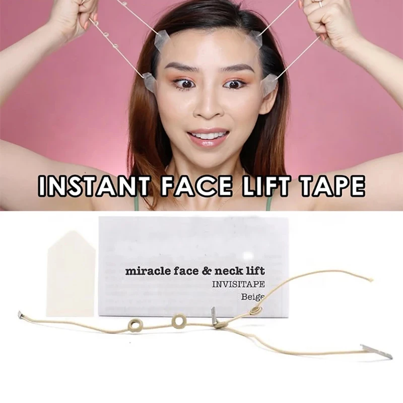 40 Pcs Invisible Face Lifting Tape Invisible V-Line Patch Bands Kit Thin Facial Stickers  wrinkles removal Face Lifting Patch