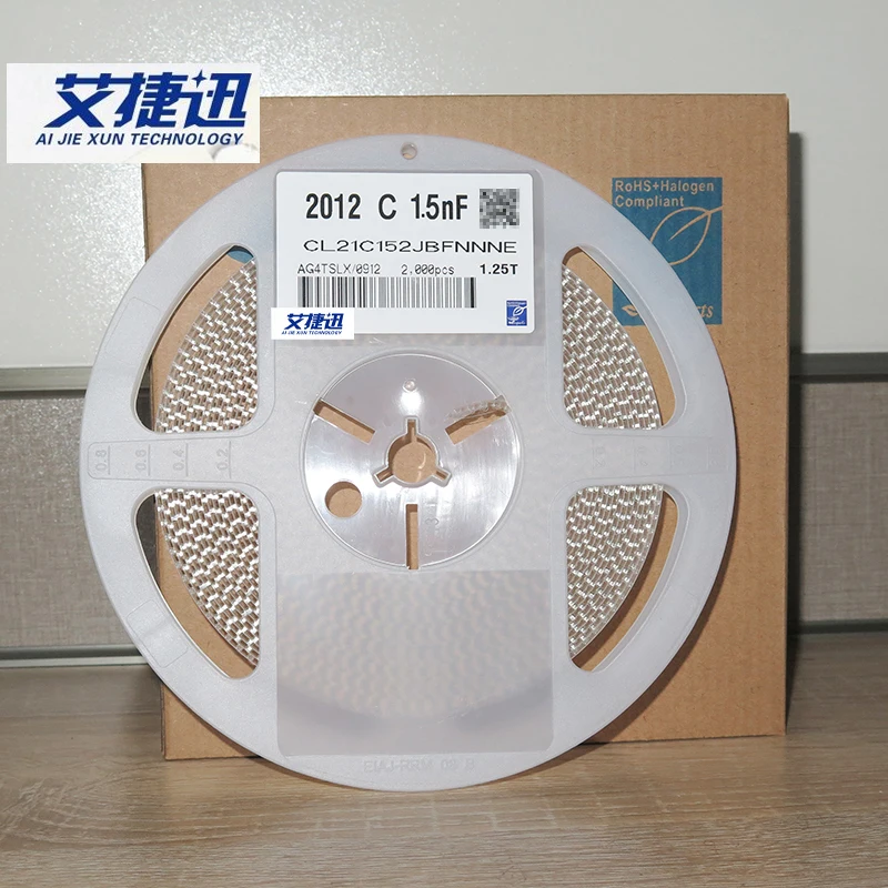 2000/Reel CL21C152JBFNNNE 0805 1.5nF 152J 50V ±5% C0G CHIP Capacitance