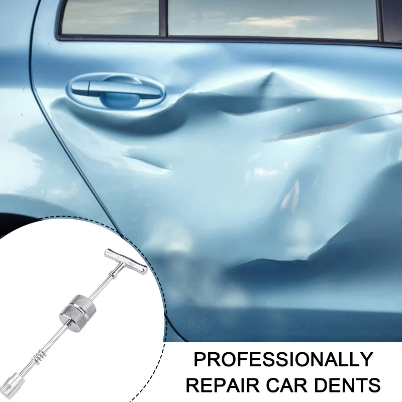 Automobile Car Paintless Body Dent Removal Puller Suction Cup T Bar Repair Tool Portable Car Dent Repair Tool Quick Easy Repair