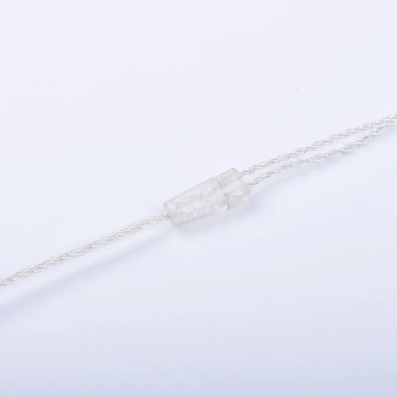 Cable para auriculares Shure Se215 Se535 Se846, Cable de auriculares Chapado en plata y cristal, línea de actualización