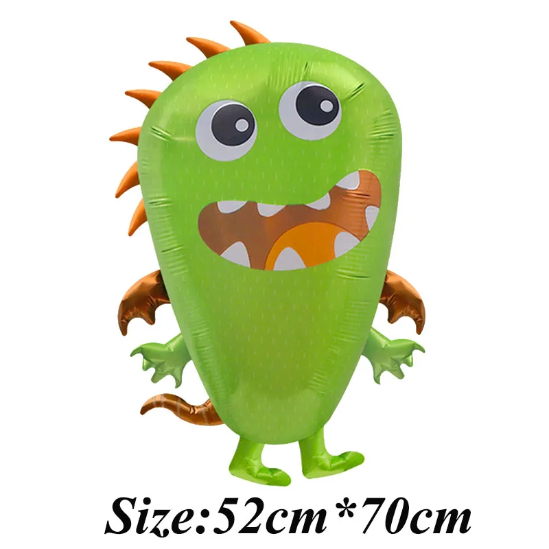 5pcs Cartoon Alien Foil Balloons Monster Helium Balloon Baby Shower Kids Toys Globos Boy Girl Happy Birthday Party Decorations