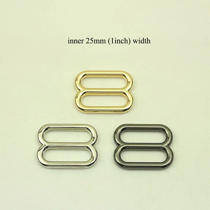 

20pcs 25mm Metal Belt Buckles O D Ring 1inch Tri-Glide Bra Webbing Adjust Slider Buckle Bag Strap Garment Sewing Accessories