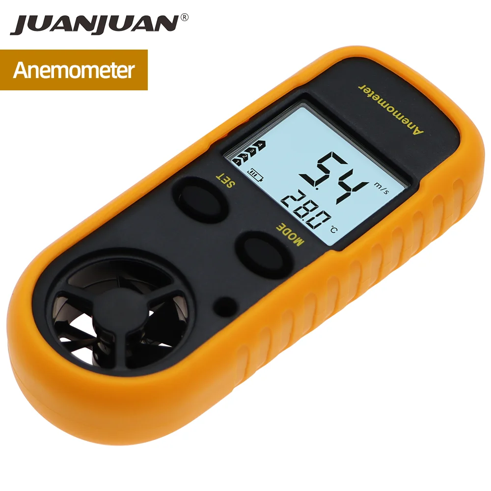 

GM816 Anemometer Air Wind Speed Gauge Digital Anemometro Thermometer Wind velocity Meter Windmeter 30m/s Temp Test Tool 40%OFF