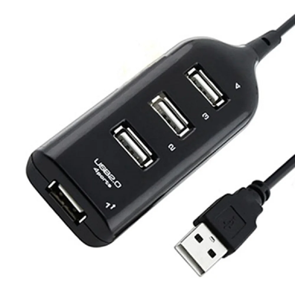 Splitter USB 2.0 Hub Adapter Extension Cable USB2.0 4Ports with Usb Ports PC Computer Laptop Dock Station Accessories