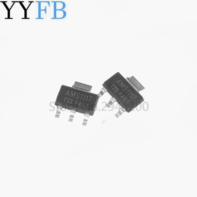 El nuevo AMS1117 3,3 V SOT-223 chip regulador de tres terminales de potencia IC voltaje IC lineal