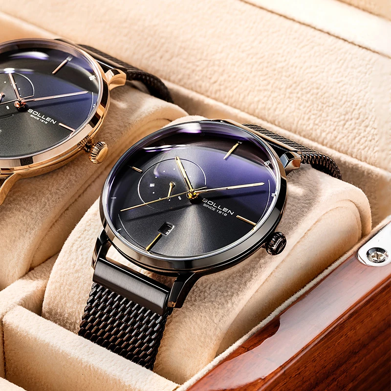 Luxury Brand Switzerland SOLLEN Japan MIYOTA Automatic Mechanical Men\'s Watches Sapphire Waterproof Luminous Hands Clocks SL305