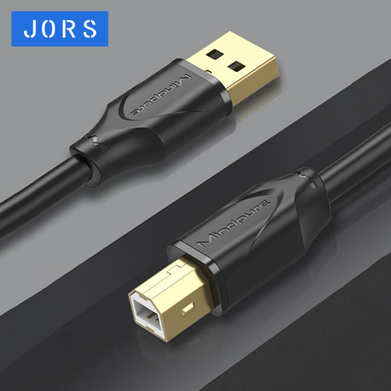 

JORS USB Printer Cable USB Type B Male to A Male 2.0 1m/2m /3m /5m For Camera Epson HP Canon Printer usb Printer Label