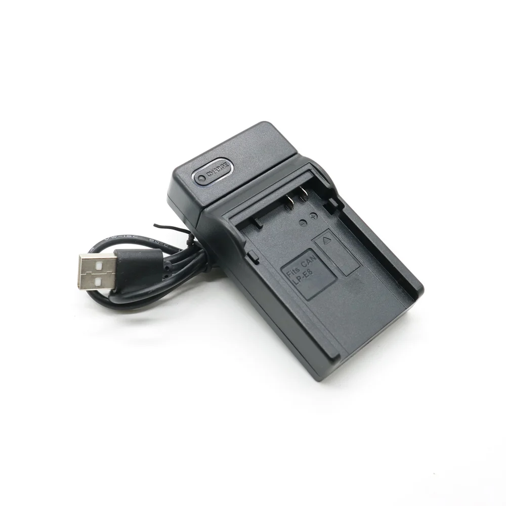 Chargeur de batterie numérique USB, pour appareil photo Canon LP-E8 600mA 5D Mark II III 7D 60D