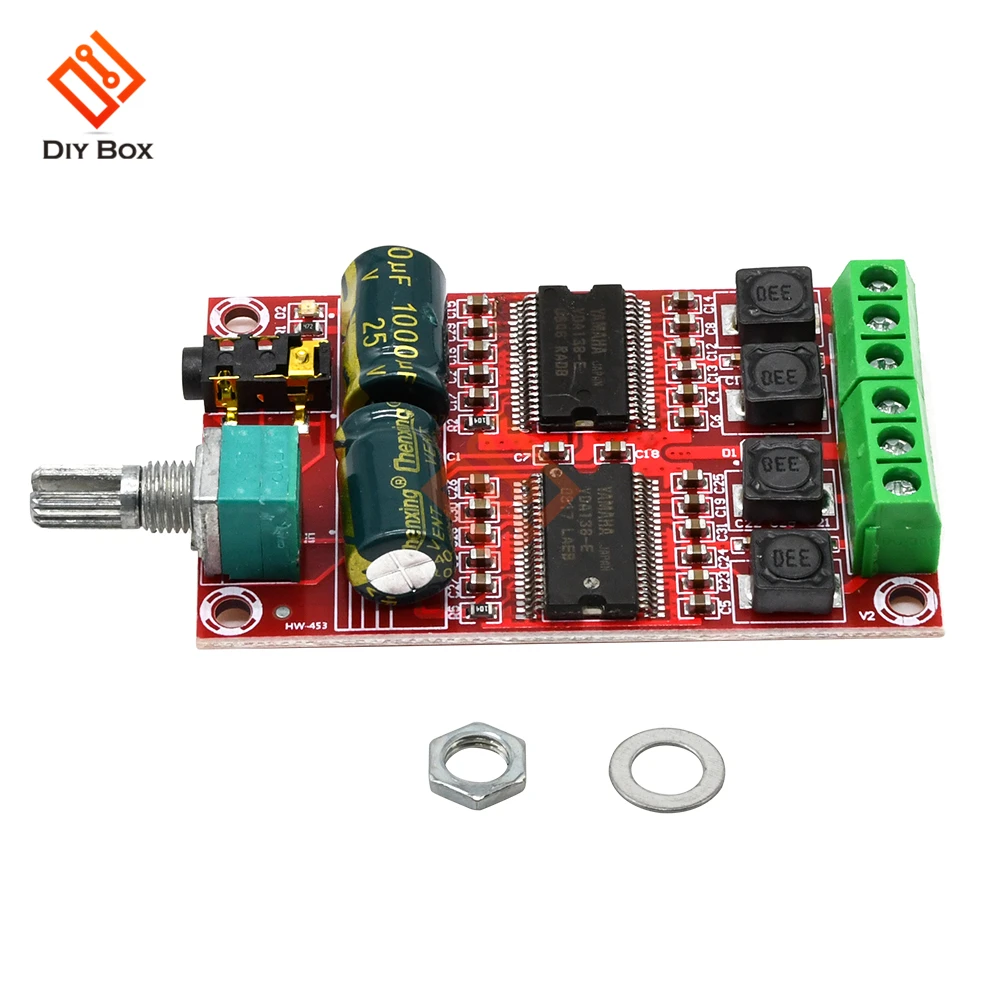 YDA138-E Digital Amplifier Board 20W+20W DC 12-15V Class D Audio Stereo HIFI AMP for Yamaha Speaker XH-M531 with Volume Control