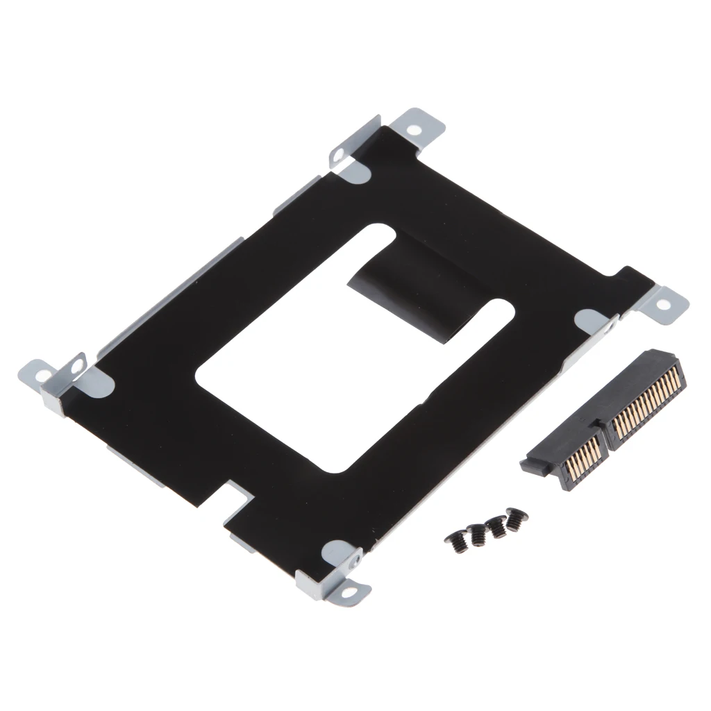 For Dell Latitude E5420 E5520 SATA Hard Drive HDD Caddy Bracket & HDD Connector D80V4