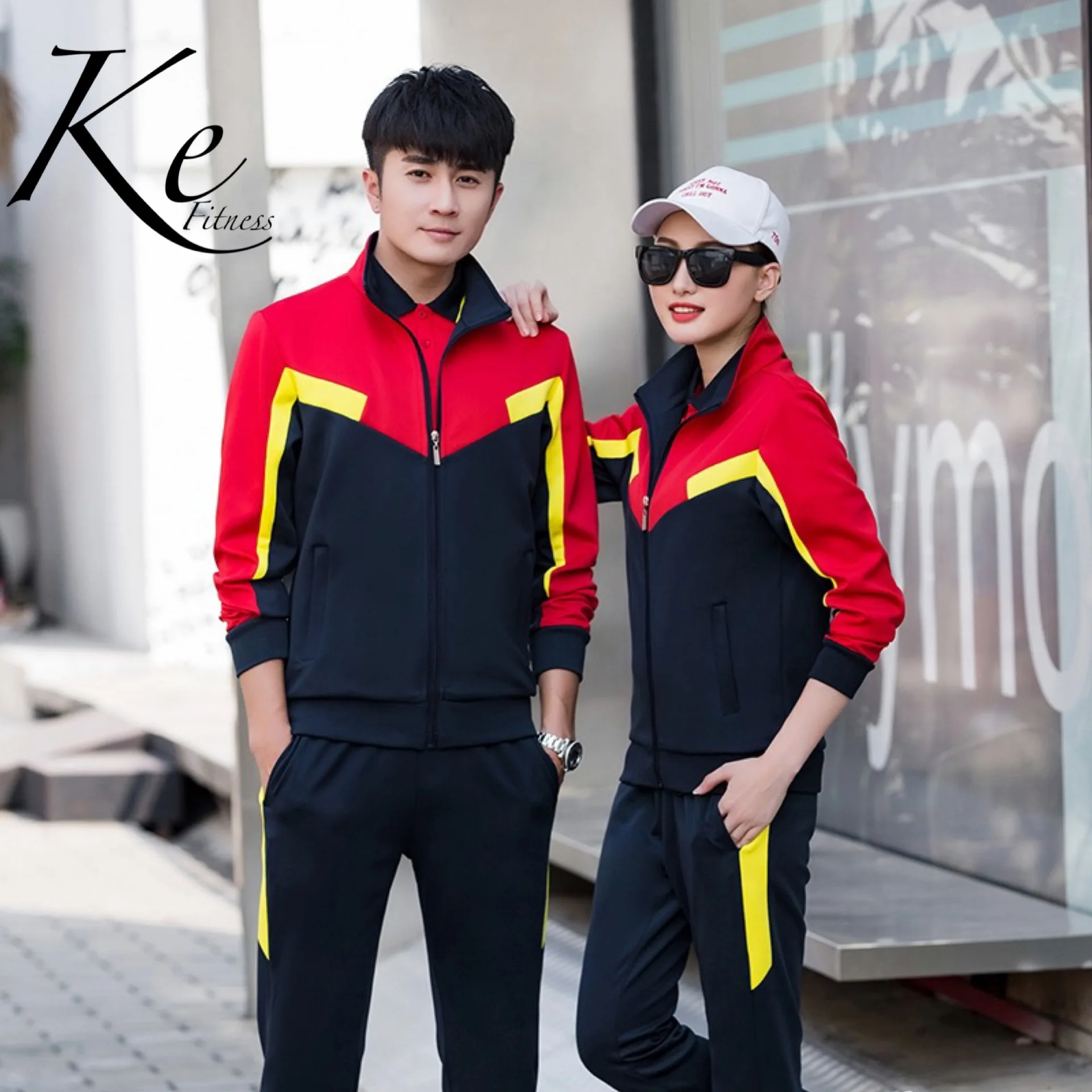 ke371-poliester-uniforms-three-piece-suit-clothes-short-sleeved-couple-extra-big-size-clothes-tracksuit-men-sports-set-women