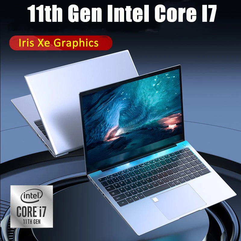 حاسوب محمول مولوسوبر 15.6 بوصة 11th Gen. Core I7 1165G7 I5 1135G7 رباعي النواة 32 جيجابايت/16 جيجابايت/8 جيجابايت بصمة ويندوز 10 حاسوب محمول