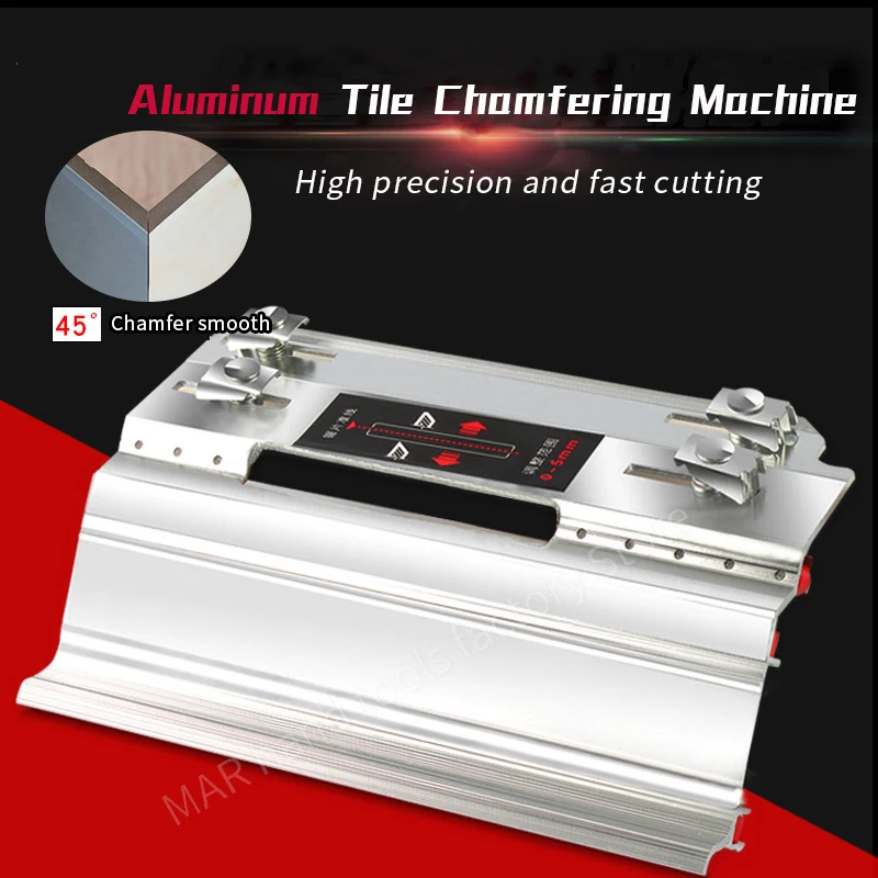 

Tile 45 Degree chamfering Machine Aluminum Alloy Tile Marble Chamfering Guide Locator Construction tools Tile Cutting Aids Tool