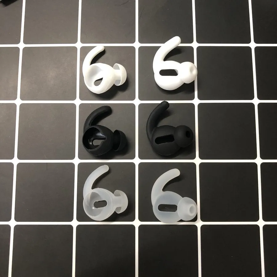 2 Pair Silicone In-ear Headset Earbuds Cover for Xiaomi Airdots Pro 2 Air 2 TWS Earphone Case Eartips Hook for Airdots Accessory
