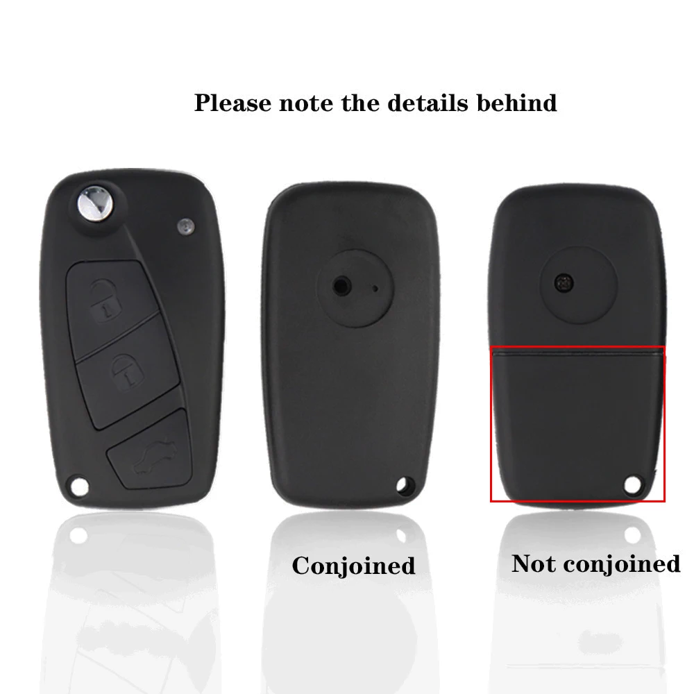 YIQIXIN For Fiat 500 Punto Ducato Stilo Panda EVO Bravo Doblo Iveco Qubo Idea Remote Car Key Shell Case Black Flip Key Fob Blade