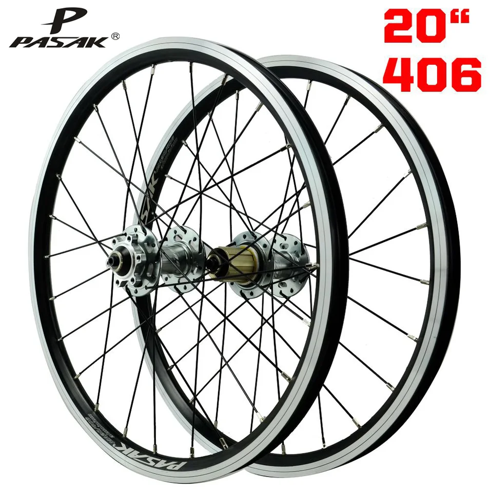 20インチ電動自転車ホイール,406合金,20x1-451 6ディスクブレーキ,6爪