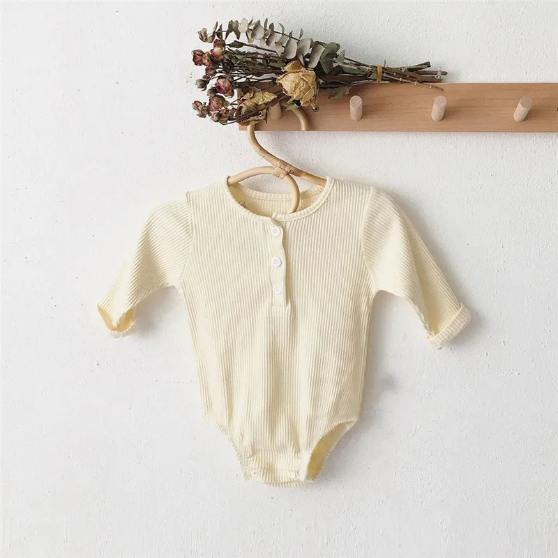 Newborn Rompers Baby Boys Jumpsuits Long Sleeve Kids Basic Overalls Autumn Spring Clothes Cotton Boys Jumpsuits Outfits