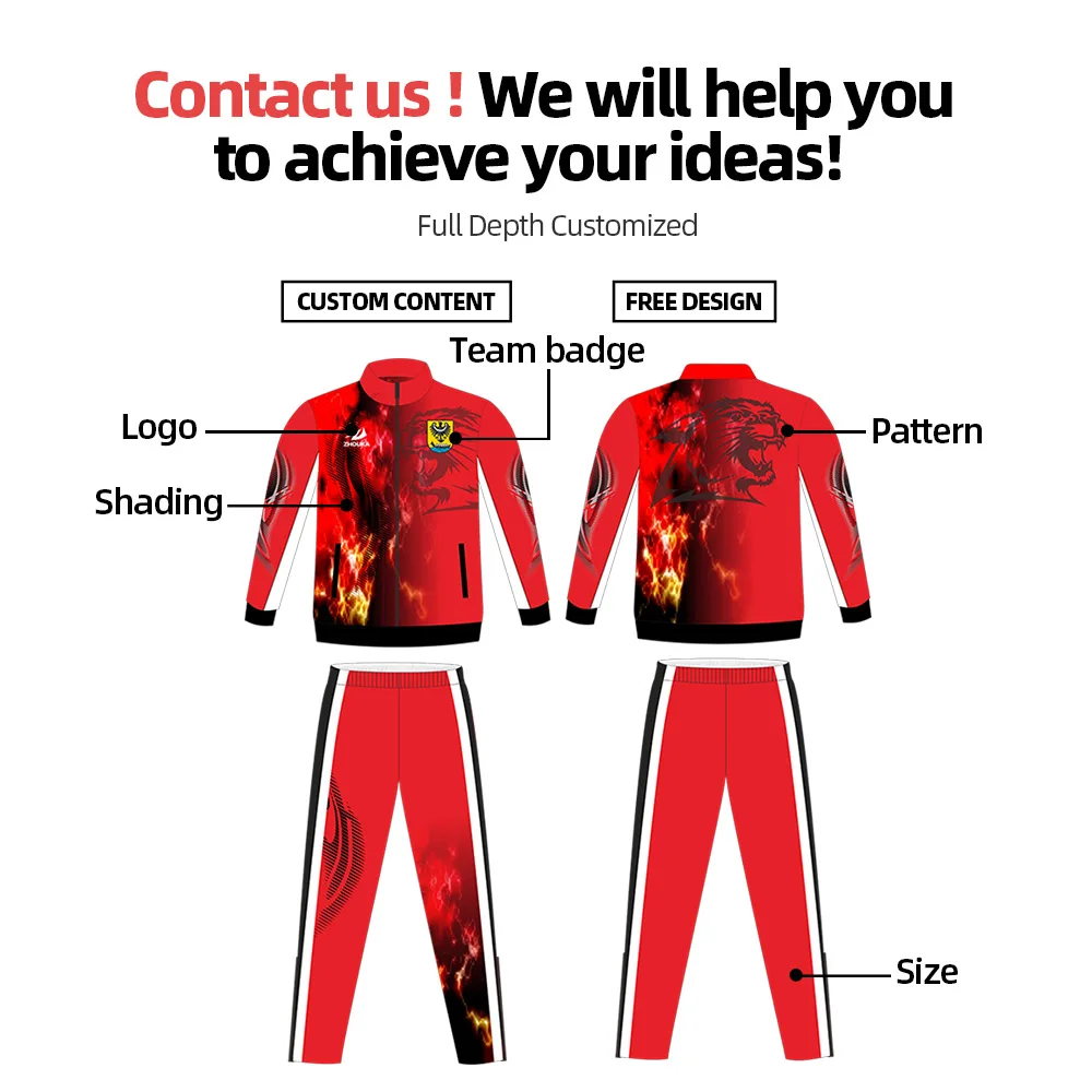 Survetement Men Football Jerseys Running Jogging Track Suit Design Jerseys Soccer Sport Tracksuit Set Football Sportswear Jacket image 6