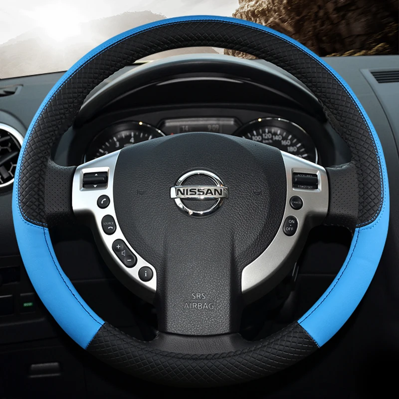 Car Steering Wheel Cover Car accessories Suitable for Nissan qashqai j10 Almera n16 tiida march kicks Steering-wheel Covers