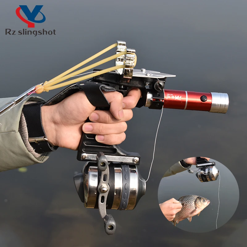 

New Upgrade Shooting Fish Hunting Slingshot Professional High Precision Outdoor Fish Set Catapult Outdoor Tools Accessories