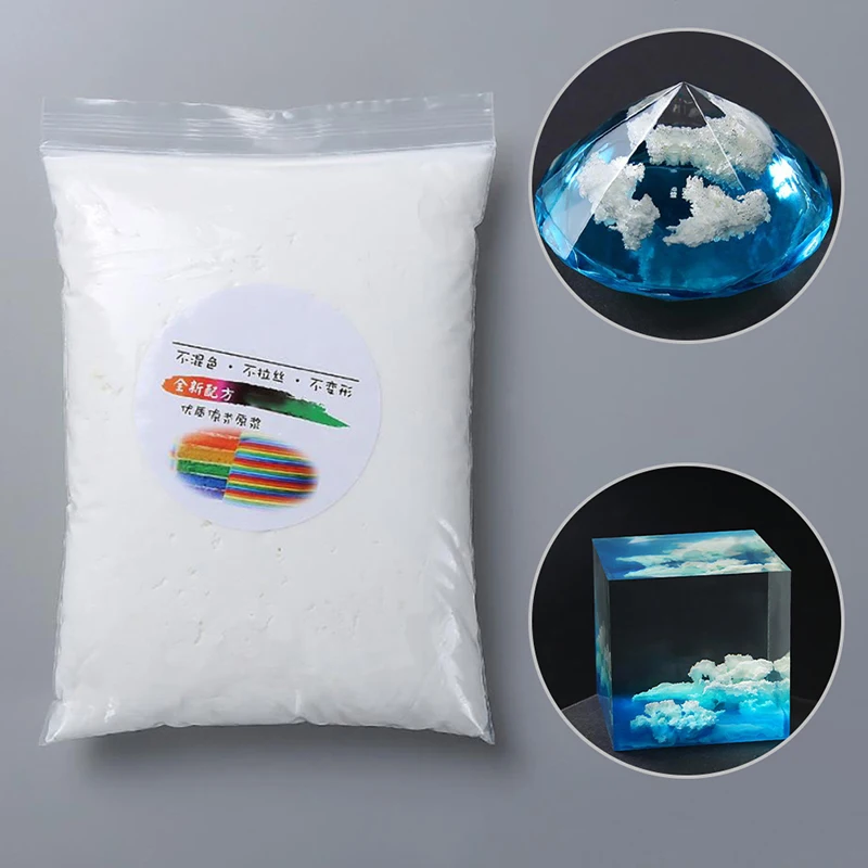 80G/Túi Tự Làm Vòng Tay Mây Trắng Độn Pha Lê Epoxy Phụ Kiện Trang Sức Giả Mây Làm Bùn Nóng