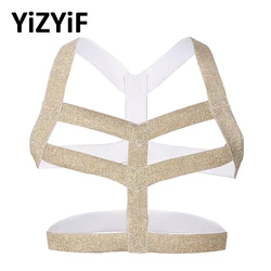 Men Shoulder Harness Straps Elastic Body Chest Harness Belt Shoulder Muscle Support Brace Sexy Clubwear Cosplay Costume Belt