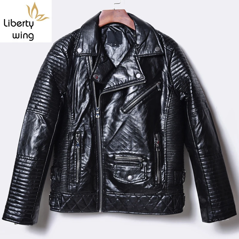 

Men Motorcycle Pu Leather Autumn Winter New Camouflage Vintage Zipper Short Coat Fashion Black Military Biker Jacket