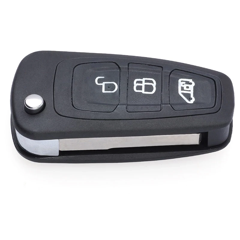 Etui KEYECU 2 z 3 przyciskami do Ford Focus MK1 Mondeo Transit Connect C-Max Auto Flip Remote Key Shell Cover Fob Replacement