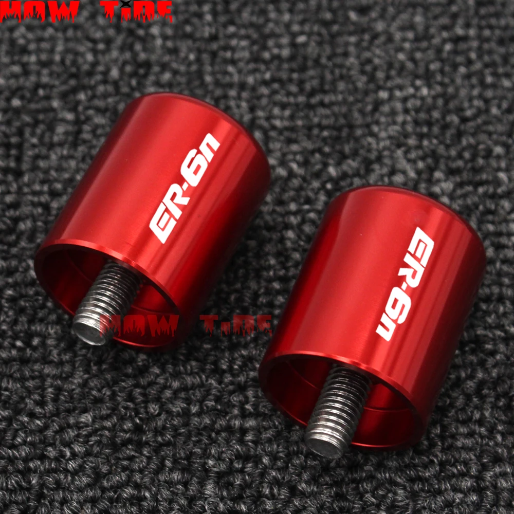 Suitable for motorcycle KAWASAKI CNC handlebar handle end cover sliding laser logo for ER6N ER-6N IS 6N ER6 N 2009-2017