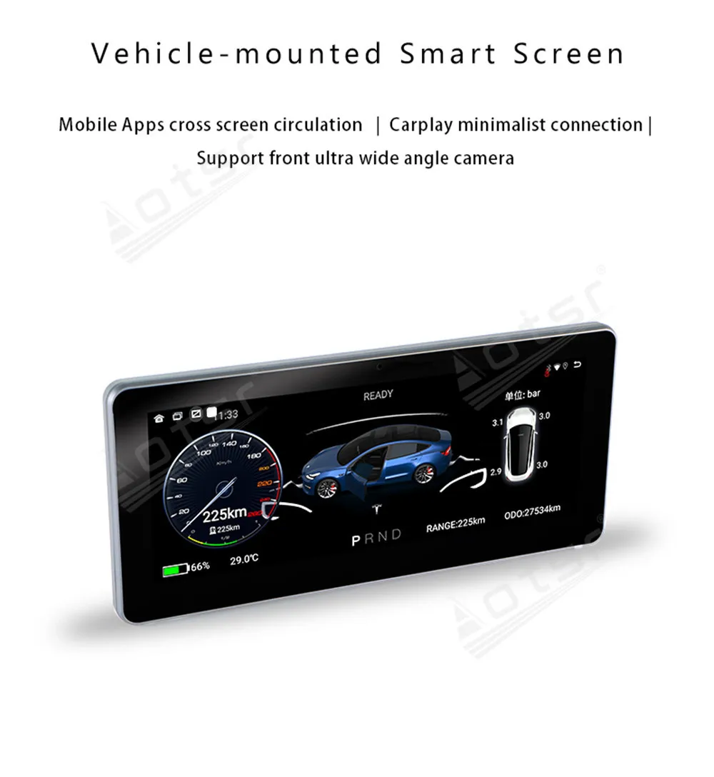 

Car Dashboard For Tesla Modle 3 Modle Y Car LCD Instrument Panel Modified and Upgraded Multifunctional Android Multimedia player