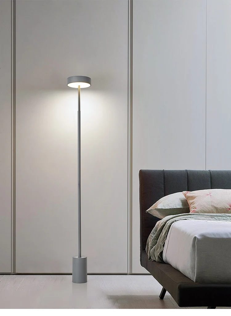 LED-Designer-Stehlampe Indoor minimalist ische hohe LED-Stehlampe für Wohnzimmer Schlafzimmer nordische Dekoration zu Hause Boden Lese lampe – Detail 3
