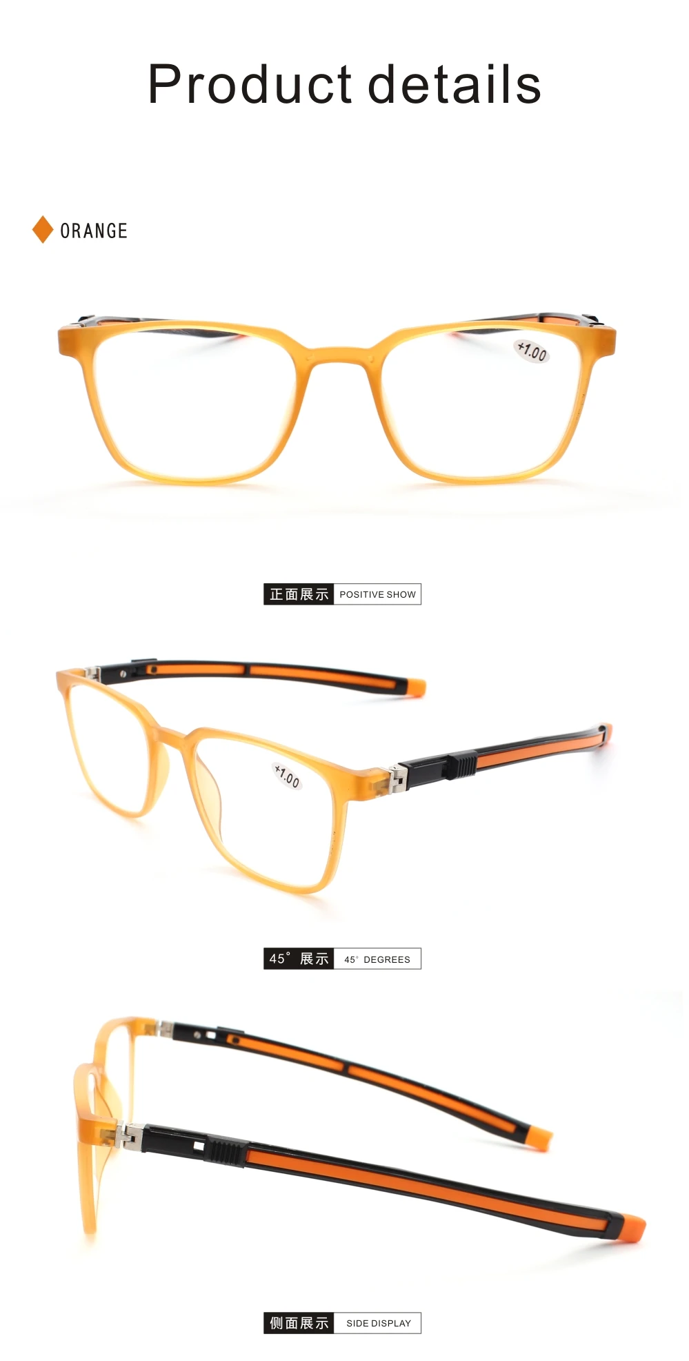 Tr90 Leser Lesebrille Herren Magnet Tragbare Dioptrien Hängender Hals 1,0 1,5 2,0 2,5 3,0 3,5 – Detail 10