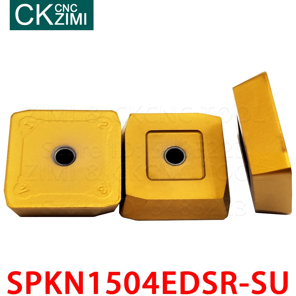 SPKN1504EDSR-SU NC010 SPKN 1504 EDSR SU كربيد طحن مربع ، أدوات قطع الطحن CNC ، أدوات القطع للصلب