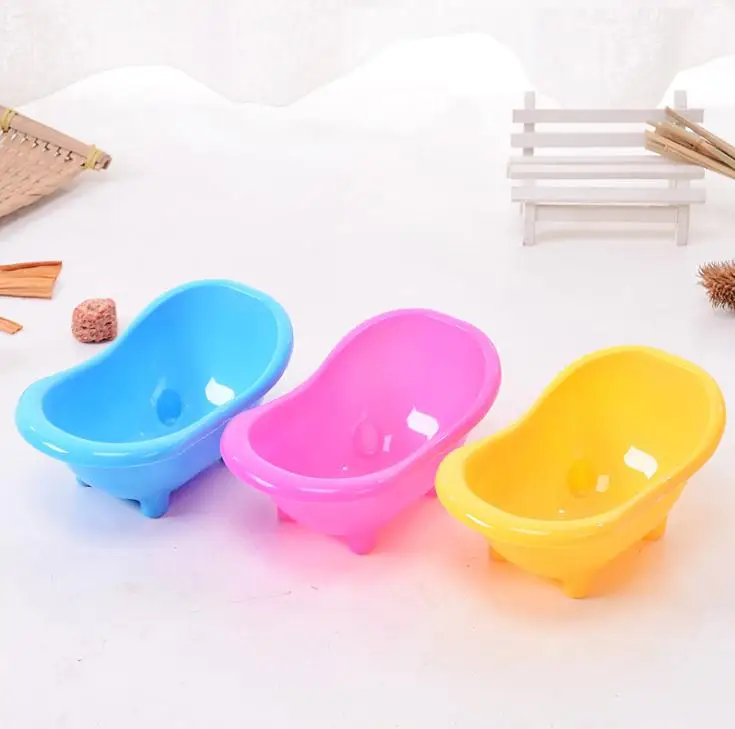 100pcs Hamster Bath Tub Multifunctional Hamster Toilet Shower Room Mini Bath Sand Bathtub Small Cleaning Tool Plastic Pets