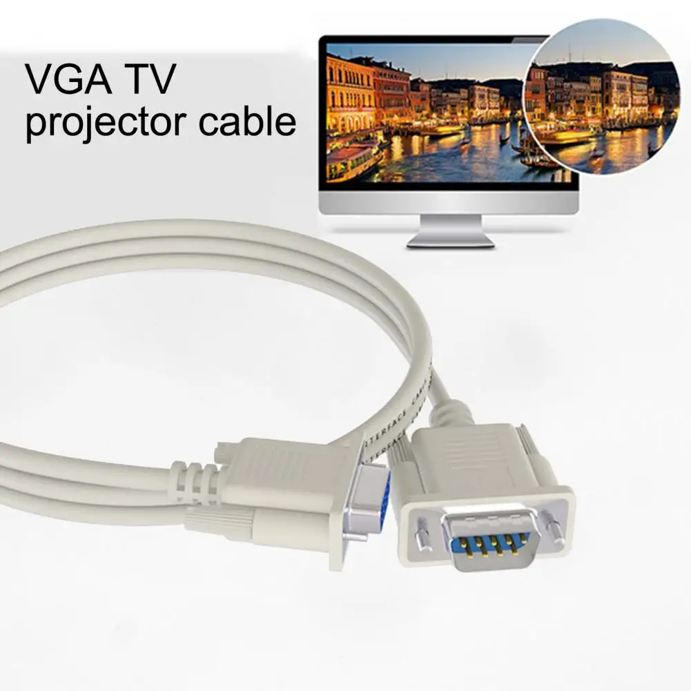 Anti-interference VGA Extension Cable 9Pin Male to Female Extender Cable Cord Wire For Computer Set Top Box Projector