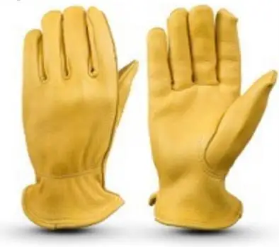 High quality retro leisure  gloves motorcycle gloves locomotive leather gloves unisex moto gloves yellow