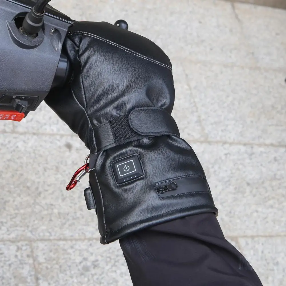 Guantes eléctricos con batería, guantes de invierno recargables, 7,4 V, 2600mAh