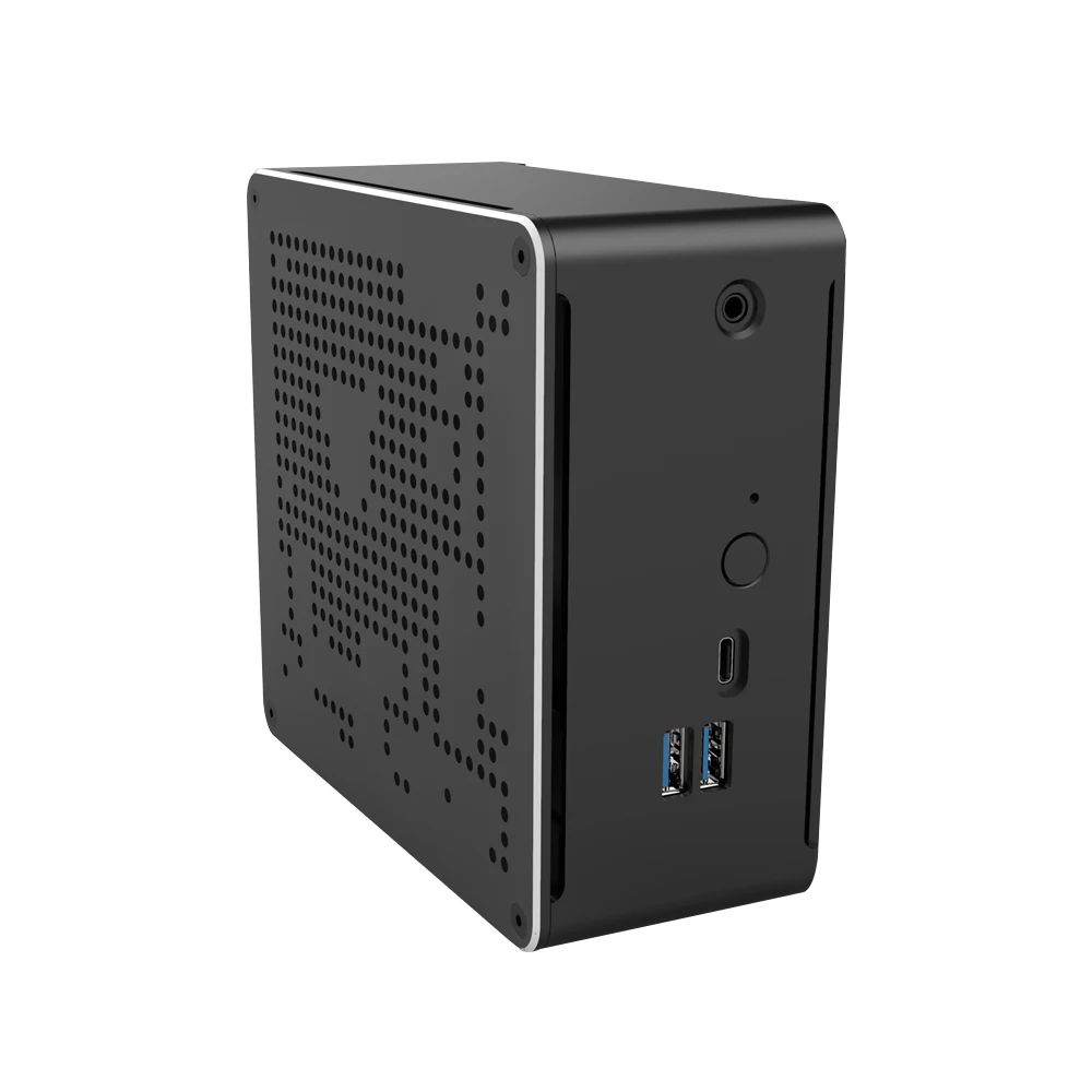 Topton servicio ODM mini pc inte i7 8750H ordenador portátil 2 * DDR4 2 * M.2 NVMe Win10 Pro 4K HTPC HD-MI Mini DP