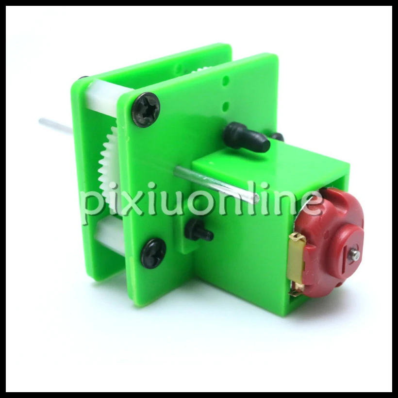 1set J008Y 130 Gear Motor 1300RPM Model C4 Production Suit for Teaching and Technology Green Plastic Gears DIY Part Dropshipping